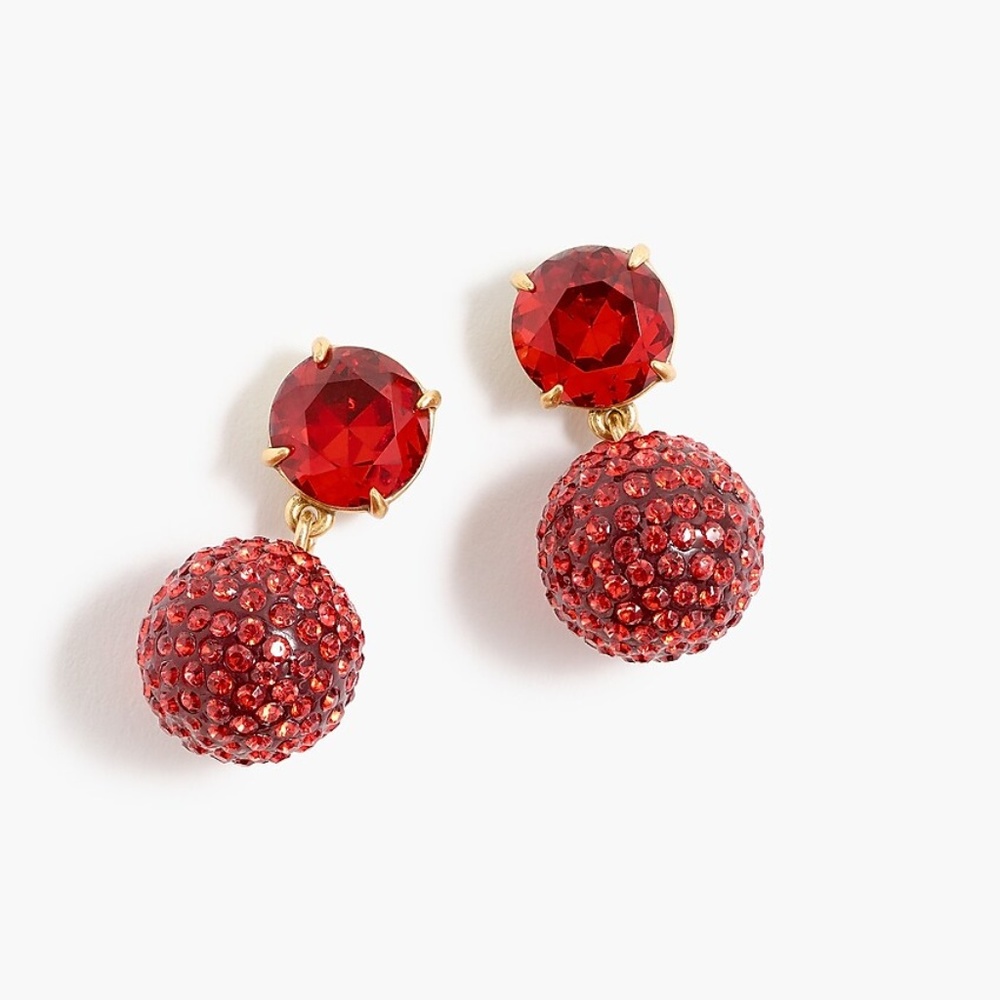 J. Crew NWT Women's Pavé Resin Earrings